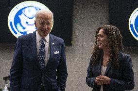 U.S. President Joe Biden delivers remarks to Intelligence Community workforce