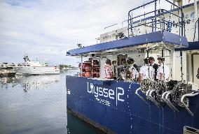 President Macron Visit To Papeete's Harbour