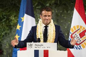 Emmanuel Macron - speech - Papeete