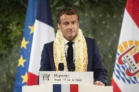 Emmanuel Macron - speech - Papeete