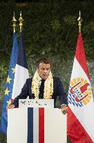 Emmanuel Macron - speech - Papeete