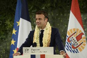 Emmanuel Macron - speech - Papeete