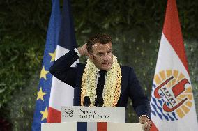 Emmanuel Macron - speech - Papeete