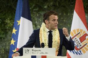 Emmanuel Macron - speech - Papeete