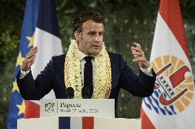 Emmanuel Macron - speech - Papeete