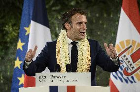 Emmanuel Macron - speech - Papeete