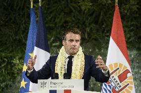 Emmanuel Macron - speech - Papeete