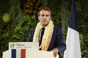 Emmanuel Macron - speech - Papeete