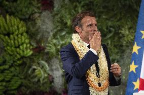 Emmanuel Macron - speech - Papeete