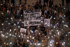 Demonstration Against The Mandatory Green Pass - Rome