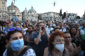 Demonstration Against The Mandatory Green Pass - Rome