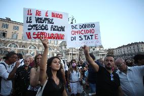 Demonstration Against The Mandatory Green Pass - Rome