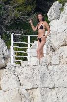 Bella Hadid Shows Off Her Bikini Body - Antibes