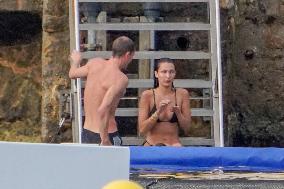 Bella Hadid Shows Off Her Bikini Body - Antibes