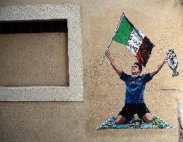 Mural Celebrating Italys European Title - Rome