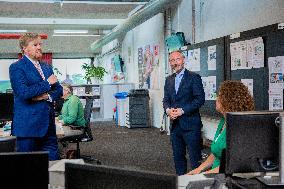 King Willem-Alexander Visits Brabants Dagblad - Netherlands
