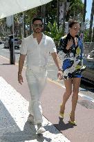 Cannes - Nieves Alvarez and Alejandro Speitzer At Hotel Martinez