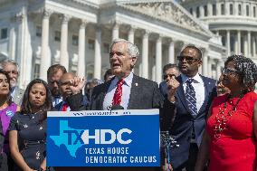 Members of the Texas legislature hold a press conference - DC