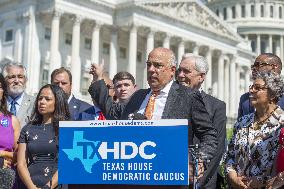 Members of the Texas legislature hold a press conference - DC