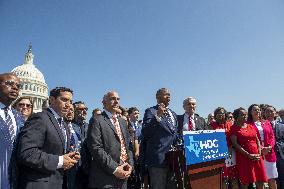 Members of the Texas legislature hold a press conference - DC