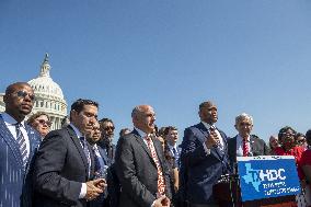 Members of the Texas legislature hold a press conference - DC