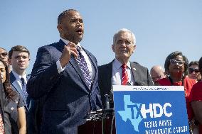 Members of the Texas legislature hold a press conference - DC