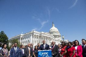 Members of the Texas legislature hold a press conference - DC