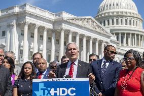 Members of the Texas legislature hold a press conference - DC