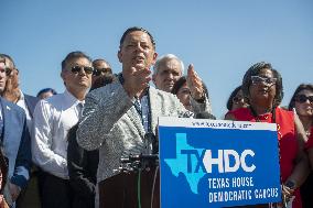 Members of the Texas legislature hold a press conference - DC