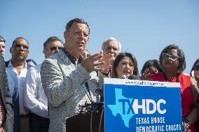 Members of the Texas legislature hold a press conference - DC