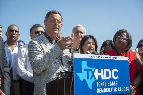 Members of the Texas legislature hold a press conference - DC