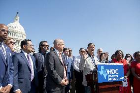 Members of the Texas legislature hold a press conference - DC