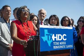 Members of the Texas legislature hold a press conference - DC