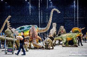 Dinosaur Expo Set Up - Netherlands