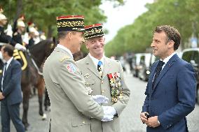 Bastille Day - President Macron Reviews Troops