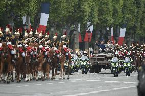 Bastille Day - President Macron Reviews Troops