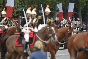 Bastille Day - President Macron Reviews Troops