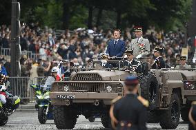 Bastille Day - President Macron Reviews Troops