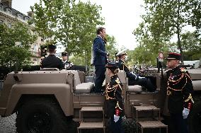 Bastille Day - President Macron Reviews Troops