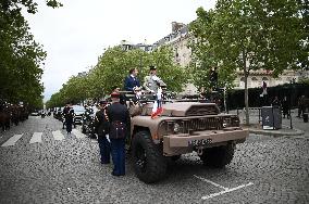 Bastille Day - President Macron Reviews Troops