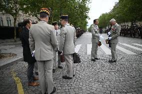 Bastille Day - President Macron Reviews Troops