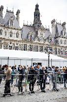 Parisians Queue To Be Vaccinated Against Covid-19 - Paris