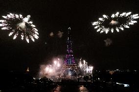 Eiffel Tower Fireworks - Paris