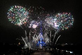 Eiffel Tower Fireworks - Paris