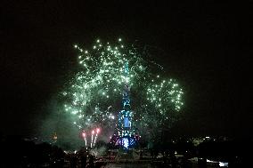 Eiffel Tower Fireworks - Paris