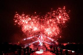 Eiffel Tower Fireworks - Paris