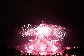 Eiffel Tower Fireworks - Paris