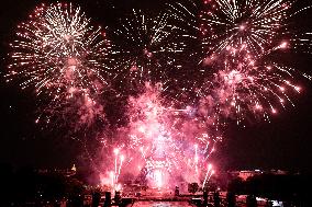 Eiffel Tower Fireworks - Paris