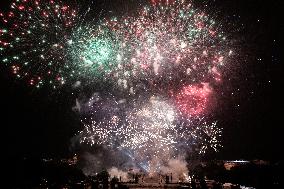 Eiffel Tower Fireworks - Paris