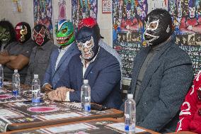 Wrestling Event Press Conference - Mexico